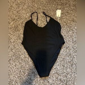 Good American Always Fits Swim- One Piece- Black- 5/6 (best for XL-XXL)- NWT